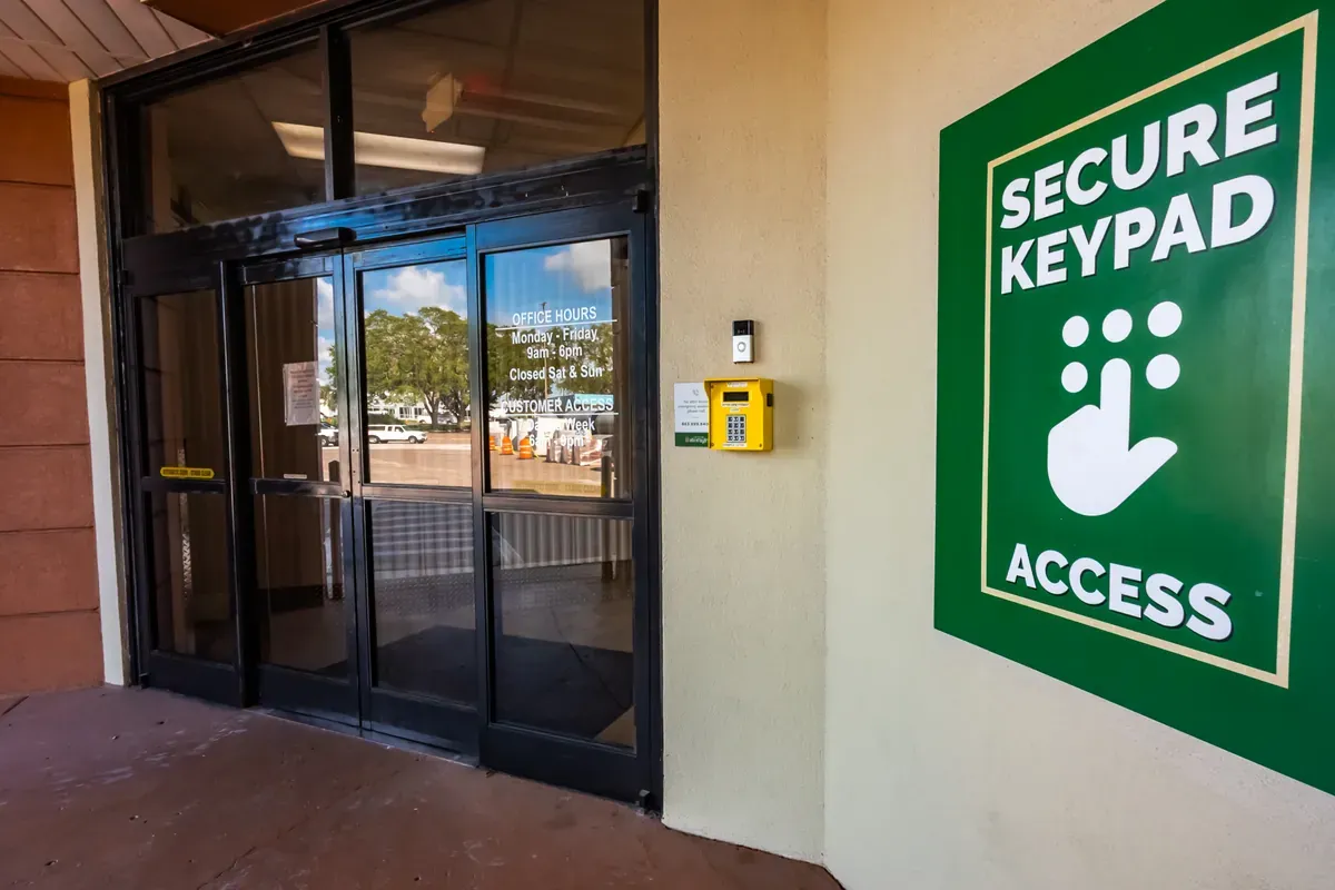 Sliding Doors with Keypad